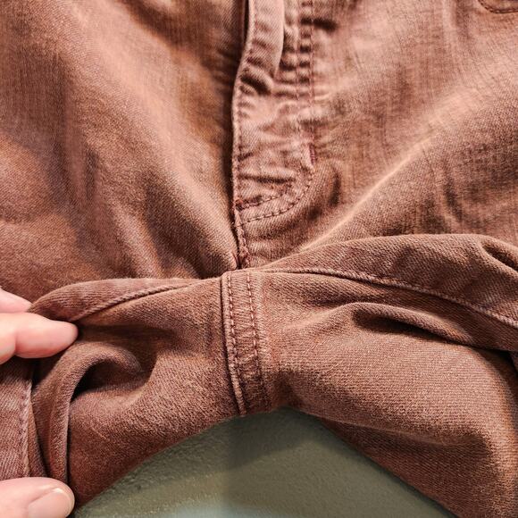 TOMMY HILFIGER Classic Skinny Red 5 Pocket Stretch Jeans Womens 12 Streetwear - Picture 7 of 9